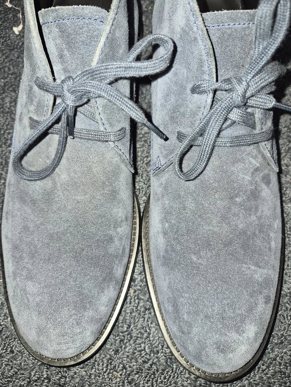 Tod's Suede Desert Boots - Classic Lace-Up Navy Size 10